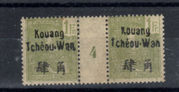 Kouang - Tchéou _ 1 Millésimes Bureau Indochinois Kouang -Wan ('1904) N °14 - Autres & Non Classés
