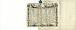 Almanach De 1820 Hôtel De La Providence, Rue D'Orléans St Honoré Paris, Irlande Palais Royal N°28, Toilé Satiné - Small : ...-1900