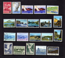 Islande - Paysages   - Obliteres - Used Stamps