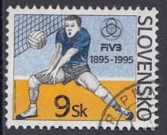 SLOVAKIA 235,used,falc Hinged,volleyball - Oblitérés