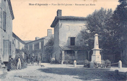 France - Mas D'Agenais - Place Des Religieuses - Monument Aux Morts - Edit. Bordier - Animé - Carte Postale Ancienne - Marmande