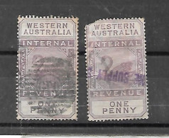 WESTERN AUSTRALIA YT Fp 6 Et 14 Oblit - Used Stamps
