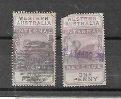 WESTERN AUSTRALIA YT Fp 6 Et 14 Oblit - Oblitérés