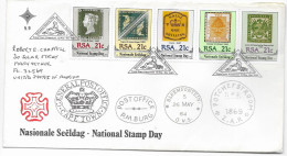 South Africa Letter Stamps On Stamps - Storia Postale