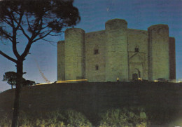 CARTOLINA  ANDRIA,PUGLIA-CASTEL DEL MONTE-NOTTURNO-STORIA,MEMORIA,CULTURA,IMPERO ROMANO,BELLA ITALIA,VIAGGIATA 1971 - Andria