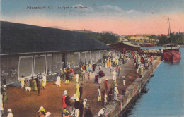 Nouvelle Calédonie - Nouméa - Le Quai Et Les Docks - Colorisé - Animé - Bateau - Carte Postale Ancienne - Nuova Caledonia