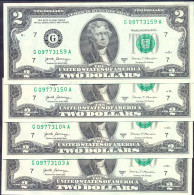 USA 2 Dollars 2017A G  - UNC # P- W545 < G - Chicago IL > - Biljetten Van De  Federal Reserve (1928-...)