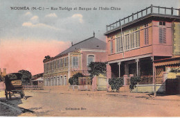 Nouvelle Calédonie - Nouméa - Rue Turbigo Et Banque De L'indo Chine - Collection Bro - Colorisé - Carte Postale Ancienne - Nieuw-Caledonië