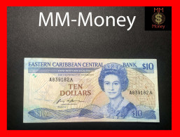 East - Eastern Caribbean   10 $  1985   P. 23  *A*   "Antigua"     VF - East Carribeans