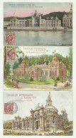 TRE CARTOLINE ESPOSIZIONE DI TORINO 1911 VIAGGIATE FORMATO PICCOLO - Exhibitions