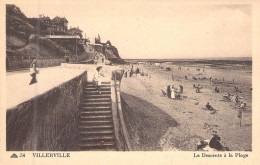 FRANCE - 14 - VILLERVILLE - La Descente à La Plage - Carte Postale Ancienne - Villerville