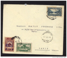 L 114  -  Grand Liban  :  Yv  194 + 170  Lettre  Du 12-3-46 De Beyrouth Pour Paris - Cartas & Documentos