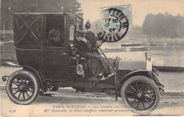 France - Paris Nouveau - Les Femmes Chauffeurs - Mme Decourcelle - La Cochère - ND Phot. - Carte Postale Ancienne - Artigianato Di Parigi