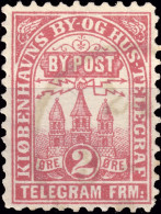 DANEMARK / DENMARK - 1880 - COPENHAGEN Lauritzen & Thaulow Local Post 2 øre Rose-red - VF Used° -c - Ortsausgaben