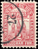 DANEMARK / DENMARK - 1880 - COPENHAGEN Lauritzen & Thaulow Local Post 2 øre Rose-red - VF Used° -f - Ortsausgaben