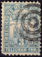 DANEMARK / DENMARK - 1880 - COPENHAGEN Lauritzen & Thaulow Local Post 3 øre Pale Blue - VF Used° -e - Emissions Locales