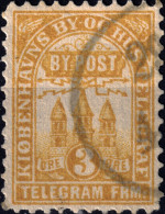 DANEMARK / DENMARK - 1881 - COPENHAGEN Lauritzen & Thaulow Local Post 3 øre Chrome Yellow - VF Used° -a - Emissions Locales