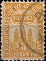 DANEMARK / DENMARK - 1881 - COPENHAGEN Lauritzen & Thaulow Local Post 3 øre Chrome Yellow - VF Used° -a - Ortsausgaben