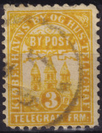 DANEMARK / DENMARK - 1881 - COPENHAGEN Lauritzen & Thaulow Local Post 3 øre Chrome Yellow - VF Used° -b - Lokale Uitgaven