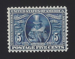 US #330 1907 Blue Wmk 191 Perf 12 Mint OG LH VF Scv $125 - Unused Stamps