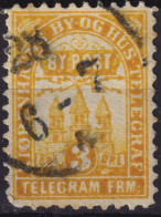 DANEMARK / DENMARK - 1881 - COPENHAGEN Lauritzen & Thaulow Local Post 3 øre Chrome Yellow - VF Used° -e - Local Post Stamps