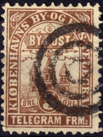 DANEMARK / DENMARK - 1880 - COPENHAGEN Lauritzen & Thaulow Local Post 5øre Chocolate - VF Used -d - Lokale Uitgaven