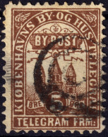 DANEMARK / DENMARK - 1880 - COPENHAGEN Lauritzen & Thaulow Local Post 5øre Chocolate - VF Used -e - Ortsausgaben