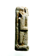 Egyptian, Amulet Of Ptah, 525-30 BC, Faience 12x29, Intact - Arqueología