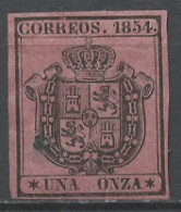 Espagne - Spain - Spanien Service 1854 Y&T N°S2 - Michel N°M2 Nsg - 1o Armoirie - Servizi