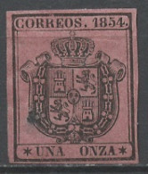 Espagne - Spain - Spanien Service 1854 Y&T N°S2 - Michel N°M2 Nsg - 1o Armoirie - Officials