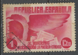 Espagne - Spain - Spanien Poste Aérienne 1936 Y&T N°PA96 - Michel N°F663 (o) - 1c Association De La Presse - Gebraucht