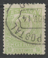 Espagne - Spain - Spanien Mandat 1915-20 Y&T N°M2 - Michel N°M(?) (o) - 10c Giro - Mandats