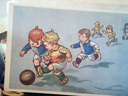 ILLUSTRATA L ILLUSTRATORE CASTELLI BAMBINI GIOCANO A CALCIO KIDS & CALCIO & SOCCER  N1930 JH10228 - Castelli