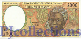 CENTRAL AFRICAN STATES 2000 FRANCS 1999 PICK 303Ff AU/UNC - Other - Africa