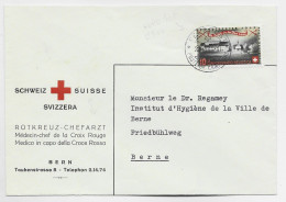 HELVETIA SUISSE 10C LETTRE COVER RED CROSS FELPOST 21.VII.1944 POSTE DE CAMPAGNE POUR BERNE - Annullamenti