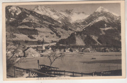 C7046) FISCHEN Im ALLGÄU - Allgäuer Alpen - Kirche Bauernhof ALT 1925 - Fischen