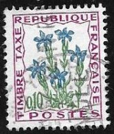 TAXE  -  TIMBRE N° 95    -   FLEURS DES CHAMPS  -    OBLITERE  -  1965 - 1960-.... Afgestempeld