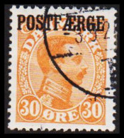 1922. Parcel Post (POSTFÆRGE). Chr. X. 30 Øre Orange. (Michel PF6) - JF531170 - Parcel Post