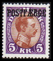 1941. Postfærge. Chr. X. 5 Kr Hinged. (Michel PF24) - JF531174 - Paketmarken