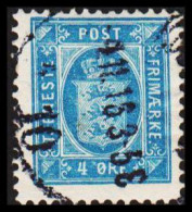 1896. DANMARK. OFFICIAL 4 øre. Cancelled KJØBENHAVN 9.11.16. Unusual. (Michel D5YB) - JF531189 - Oficiales