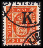 1902. DANMARK. Official. 1 ØRE TJENESTEFRIMÆRKE.  (Michel Di 8) - JF531191 - Servizio