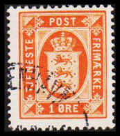 1914. Official. 1 Øre. Perf. 14x14½. (Michel D11) - JF531194 - Service