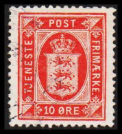 1914. Official. 10 Øre. Perf. 14x14½. (Michel D16) - JF531198 - Officials