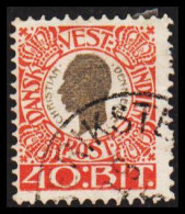 1905. Chr. IX. 40 Bit Grey/red.  (Michel 33) - JF531203 - Danemark (Antilles)