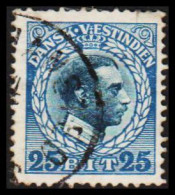 1915-1916. Chr. X. 25 Bit Blue/blue.  (Michel 53) - JF531208 - Danemark (Antilles)
