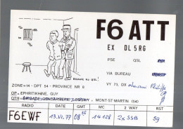 Mont St Martin (54)   Carte  QSL  De Radio-amateur    1977  (PPP41551) - Mont Saint Martin