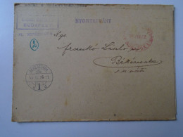 D194128  HUNGARY - National Association Of Hungarian Stamp Collectors - Mailed Circular 1946 -RED CANCEL -Frankó - Lettres & Documents