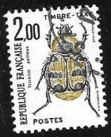 TAXE  -  TIMBRE N° 107     -   INSECTES  -     OBLITERE  -  1982 - 1960-.... Usati