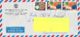 Greece Air Mail Cover Sent To Denmark 7-11-1979 ROTARY Cover Topic Stamps - Covers & Documents