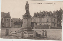 Sarthe : MAYET : Le Monument  Et La  Place - Mayet